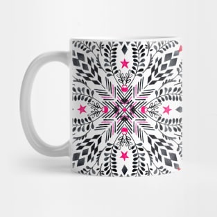 Winter Graphic Folk Art Pattern Mug